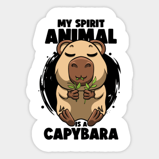 Don't Worry be Capy Funny Capybara Face Zoo Rodent Capybaras Sticker